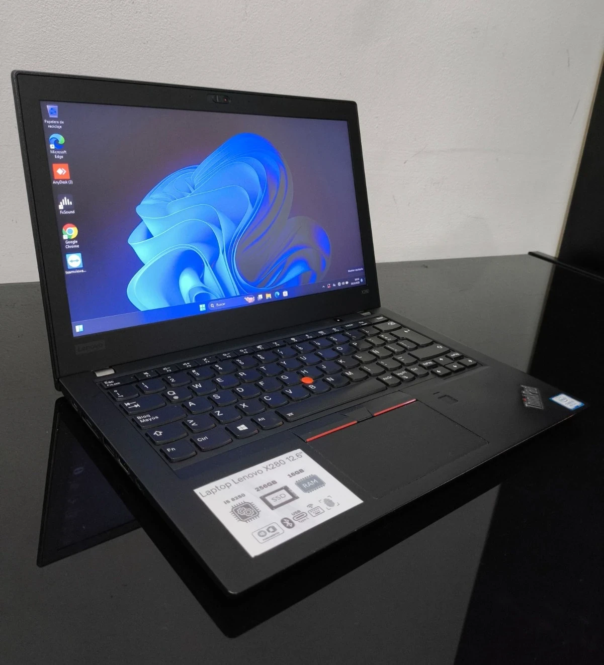 LENOVO X280 i5 8250U 256/16GB 12.5" 4