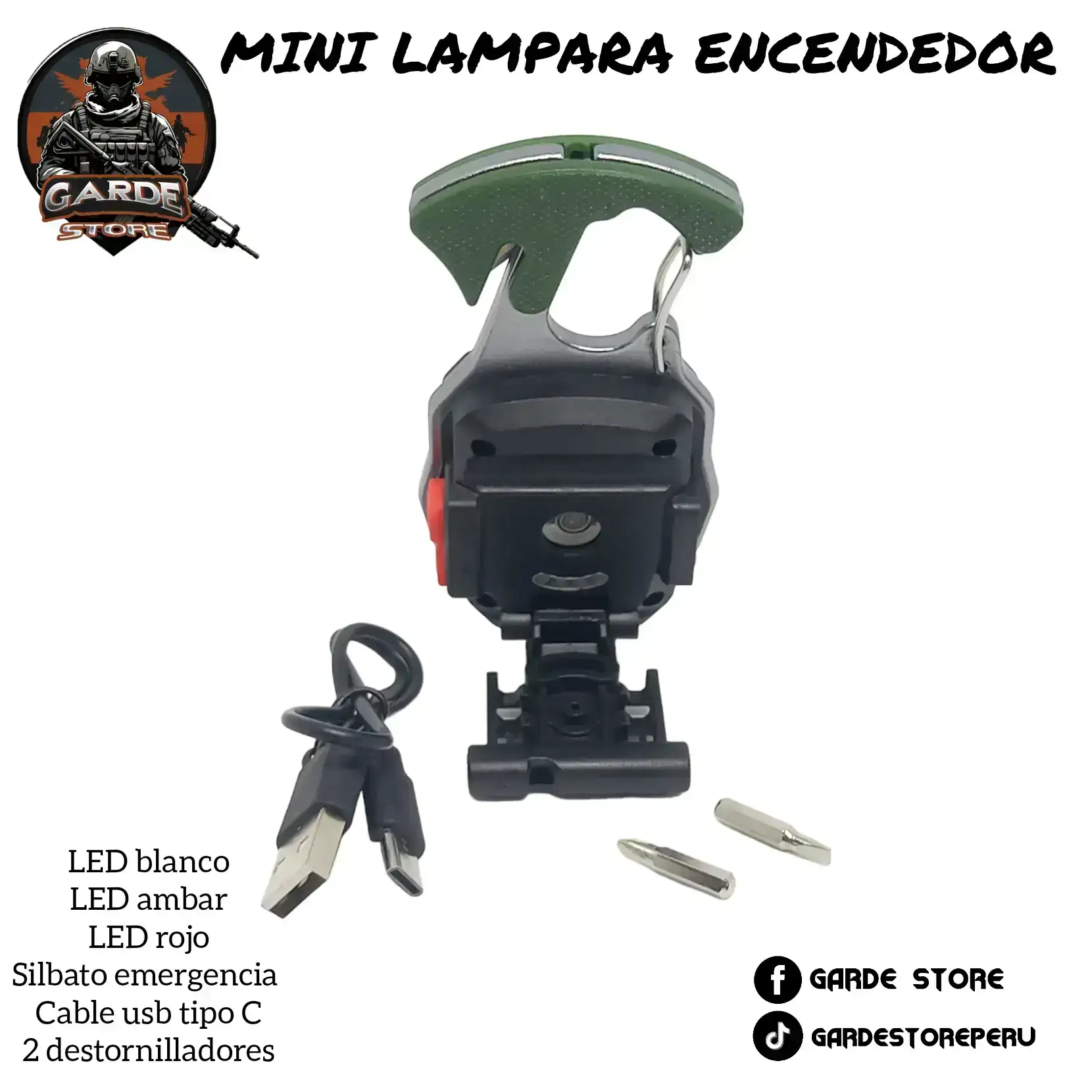 Encendedor mini Lampara multifunción.  3
