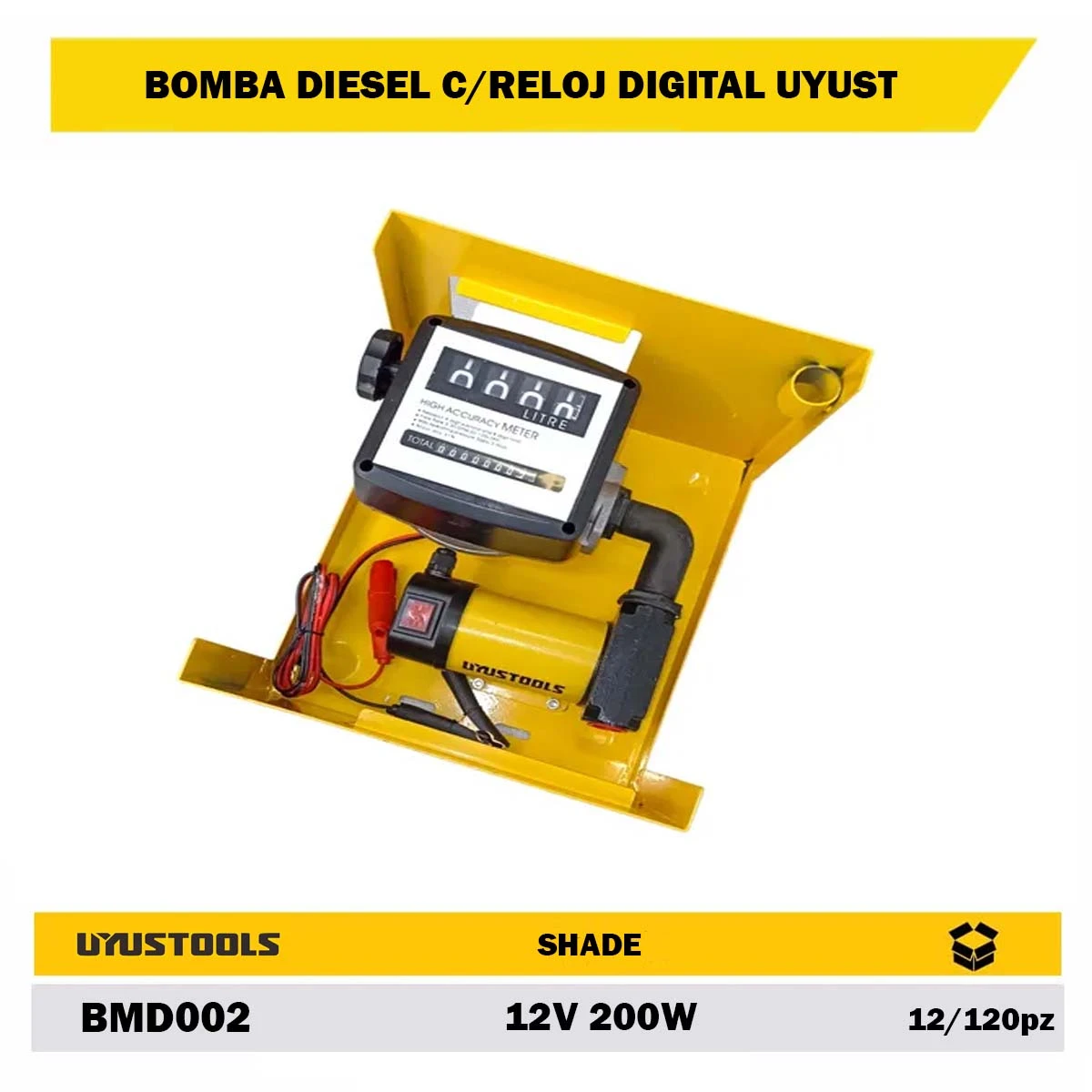 BOMBA DIESEL C/RELOJ DIGITAL UYUST 12V 200w