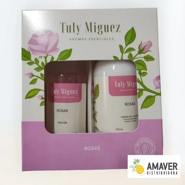 CREMA CUERPO 200ML + PERFUME ROSAS 100ML