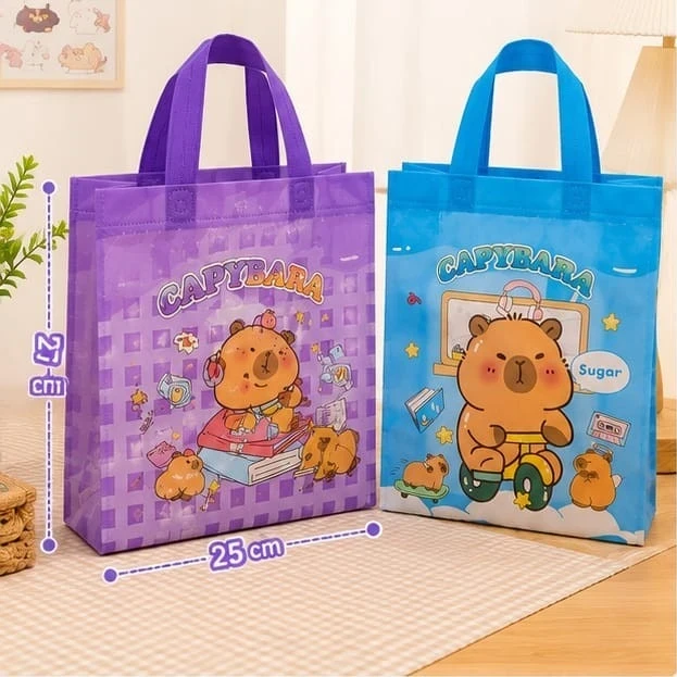 12 PIEZAS | BOLSA DE LONA CAPIBARA