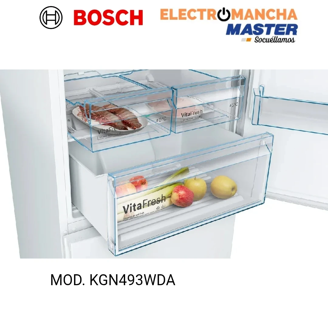 FRIGO COMBI BOSCH KGN493WDA 2,03"70 BLANCO NF CLASE D 5