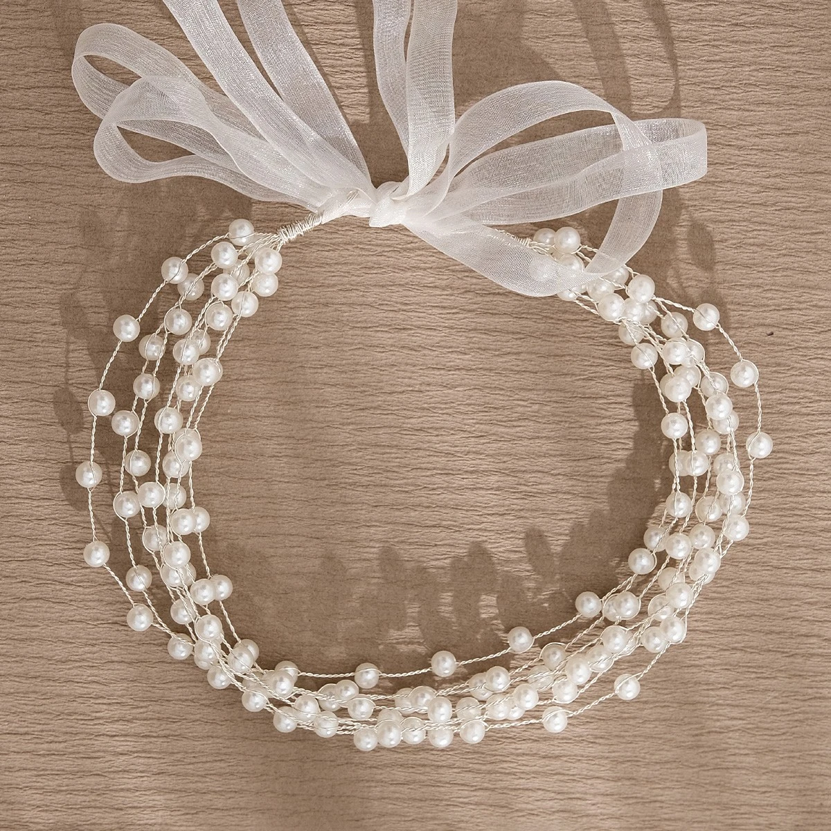 TIARA DE PERLAS ELEGANTES  2