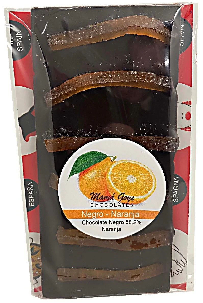 TABLETA CHOCO NEGRO NARANJA 
