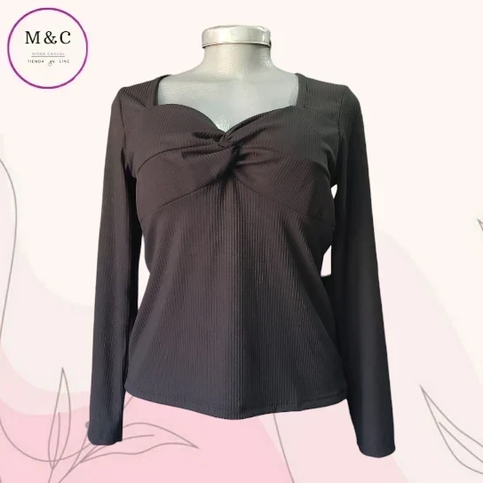 Blusa rib unitalla  4