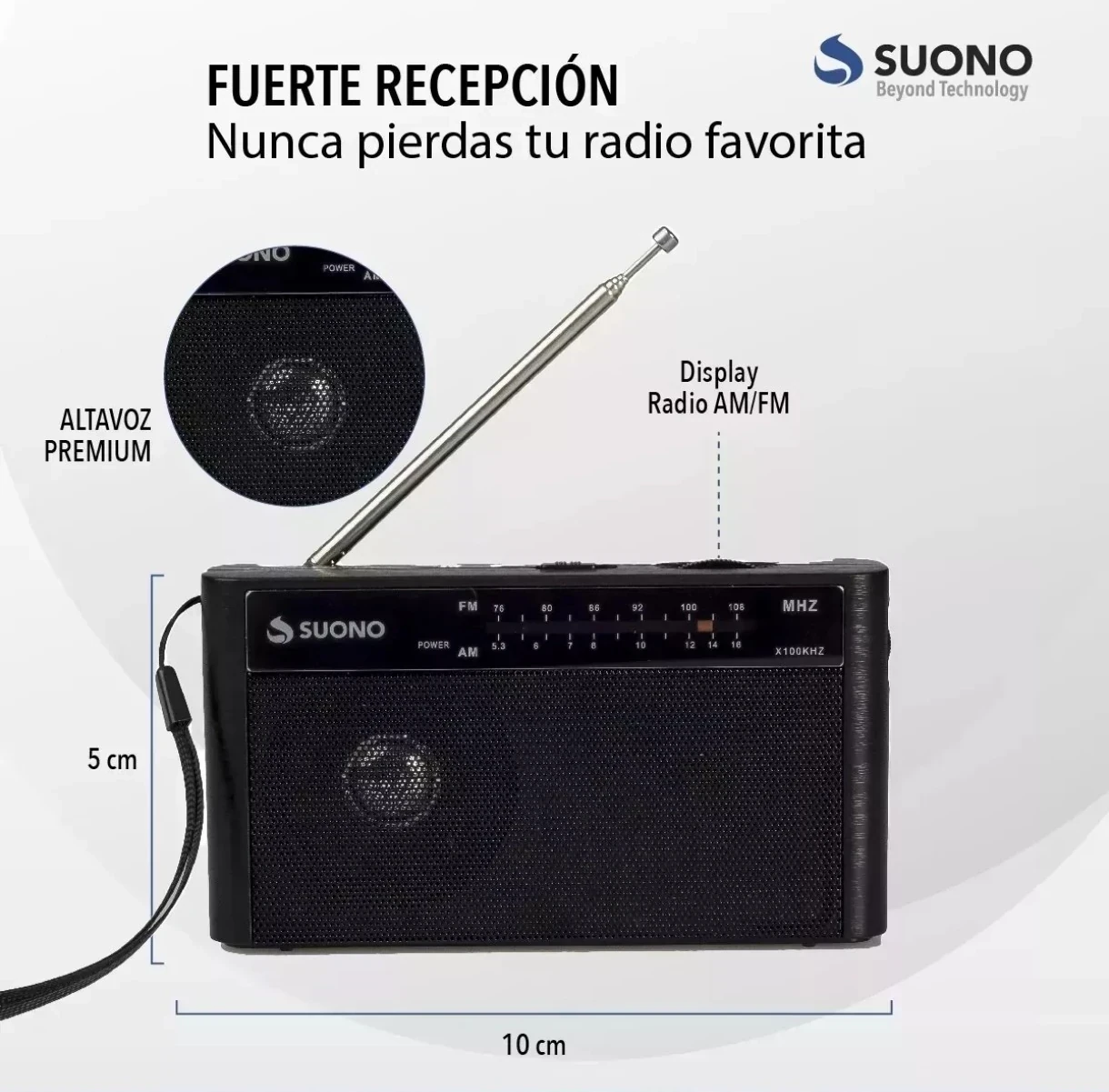 Radio portatil AM/FM chica 3
