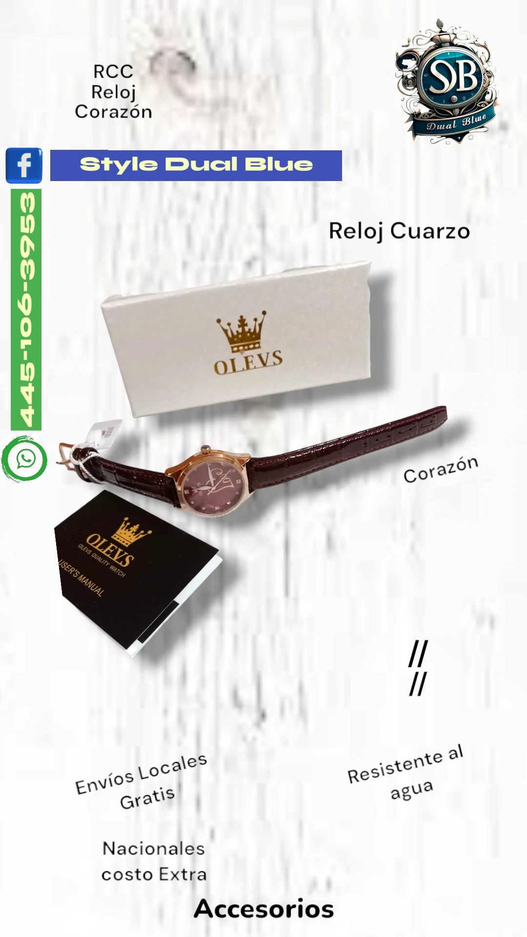 Reloj Cuarzo Corazón 