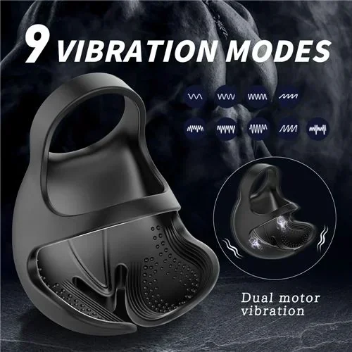 Vibrador Chad Testiculo 9 Funciones Recargable Control Remoto 3