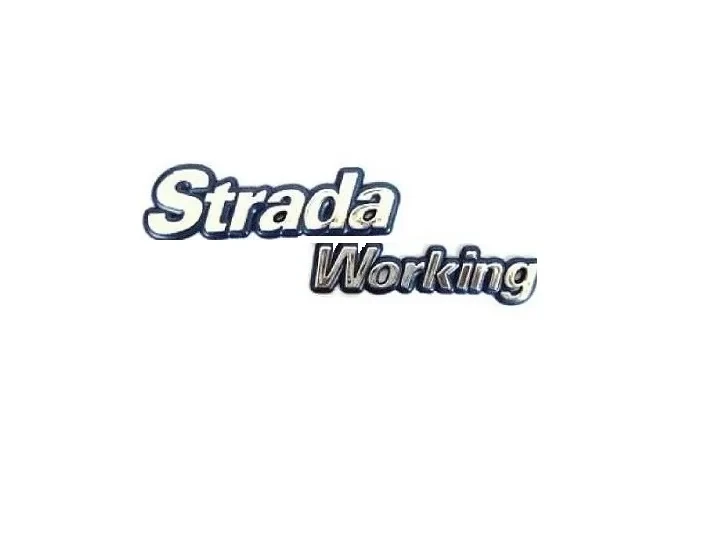 Letrero Strada Working / 412A