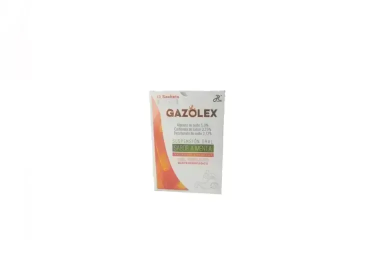GAZOLEX X 12 SACHTS ALGINATO DE SODIO BICARBONATO DE SODIO CARBONATO DE CALCIO