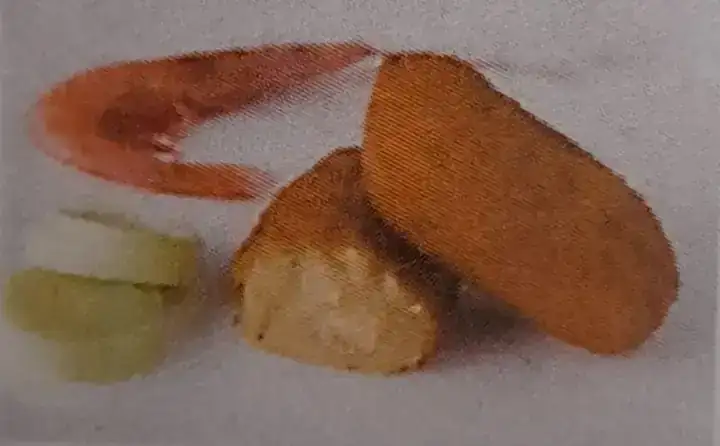 Croqueton Puerros y Gambas