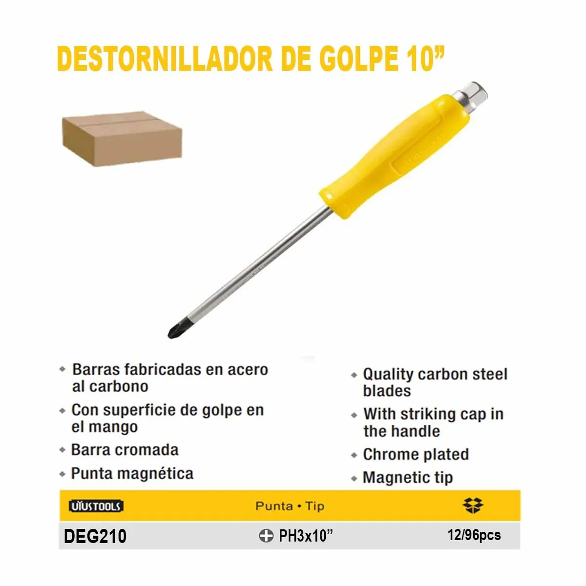 DESTOR CRUZ GOLPE Amarillo UYUST 10" 