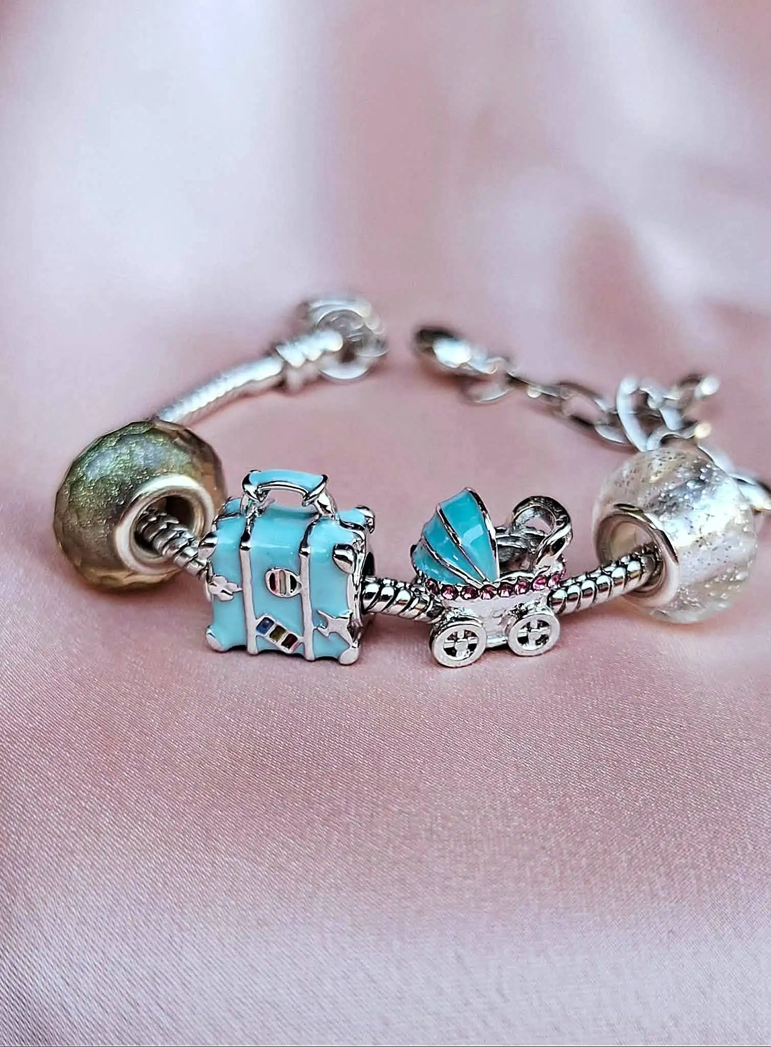 Cobre pulido pulsera de niña 