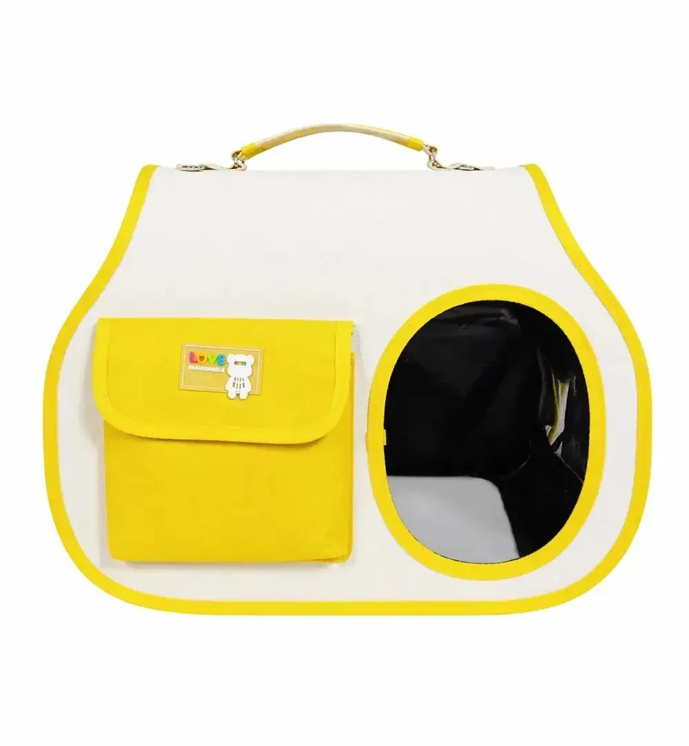 Transportador tipo maletín amarillo