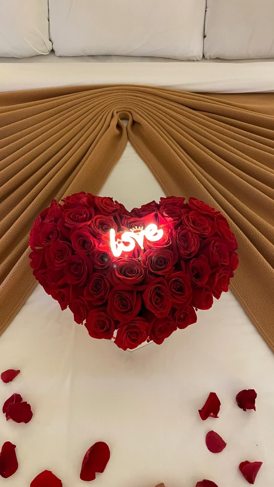 Corazon 3D con topper led