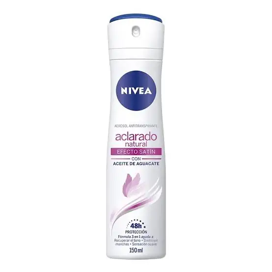 Desodorante aerosol Nivea aclarado natural efecto satin