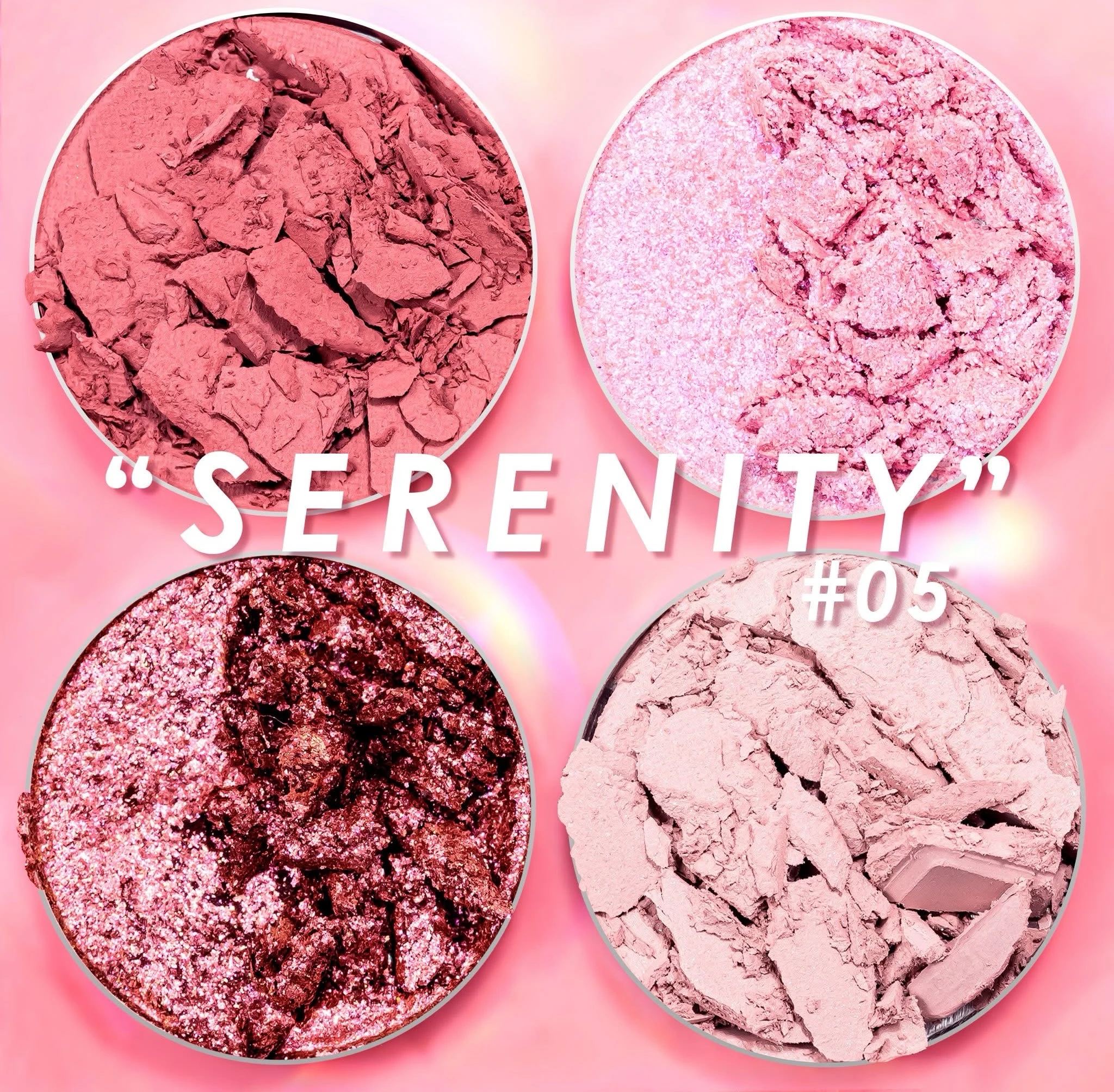 Cuarteto de sombras intensity glam pink up 4
