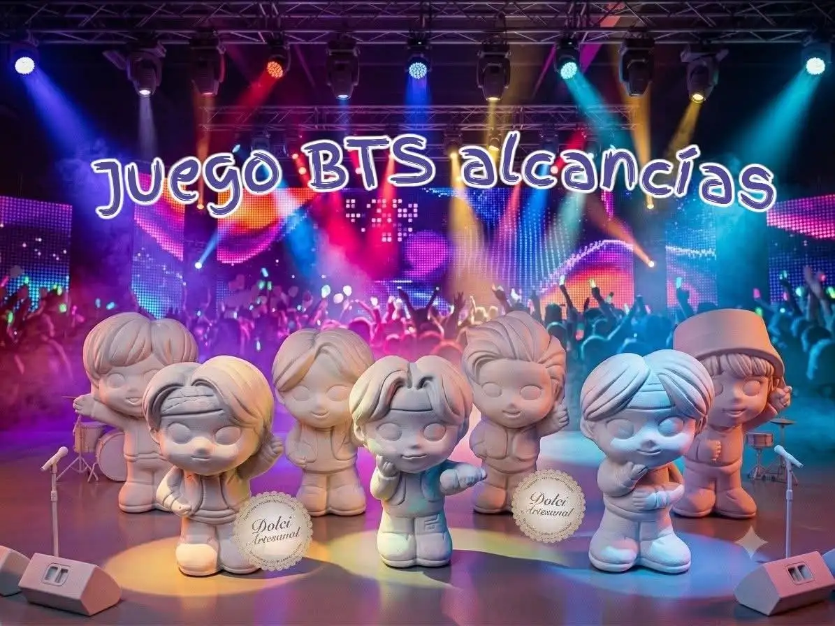 Juego alcancías BTS personas 