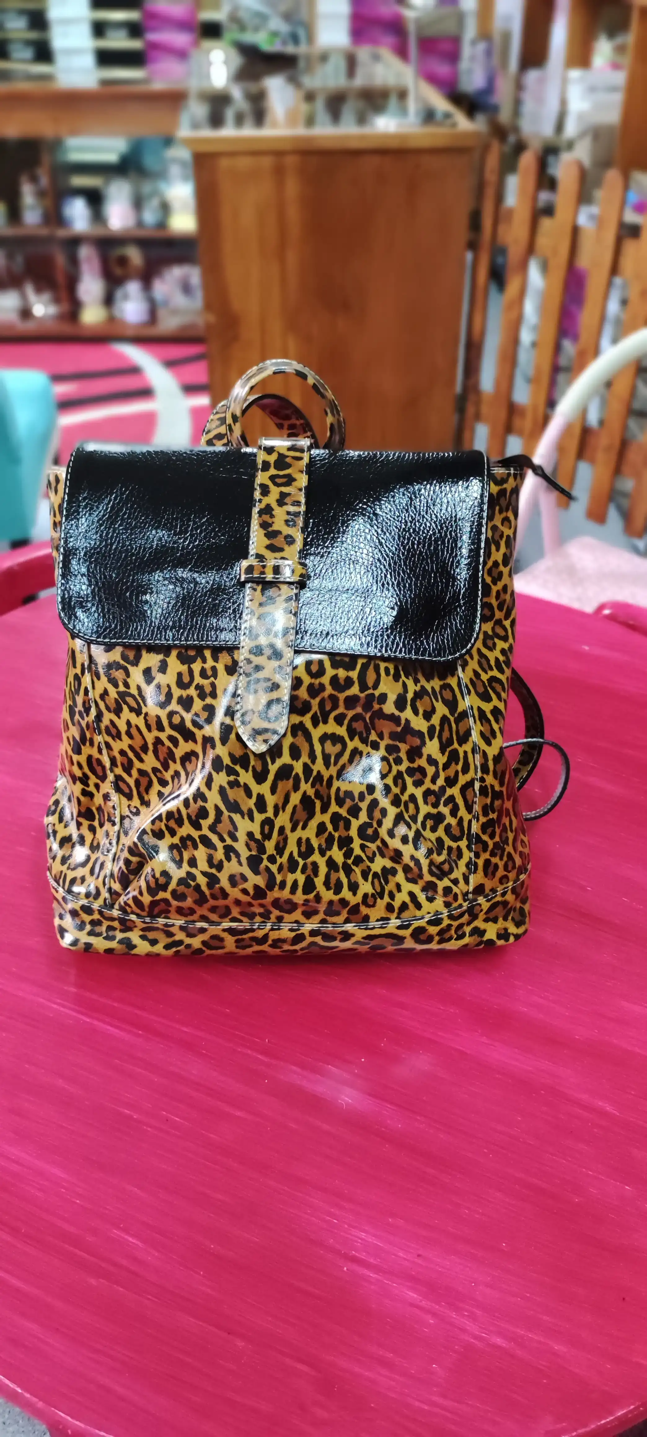 Mochila animal print tapa