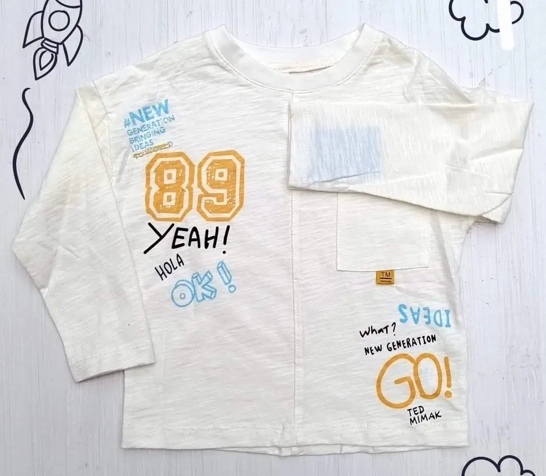Polera manga larga blanca