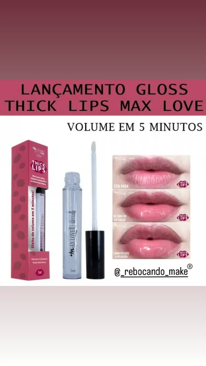 Gloss thick lips aumenta a boca  5