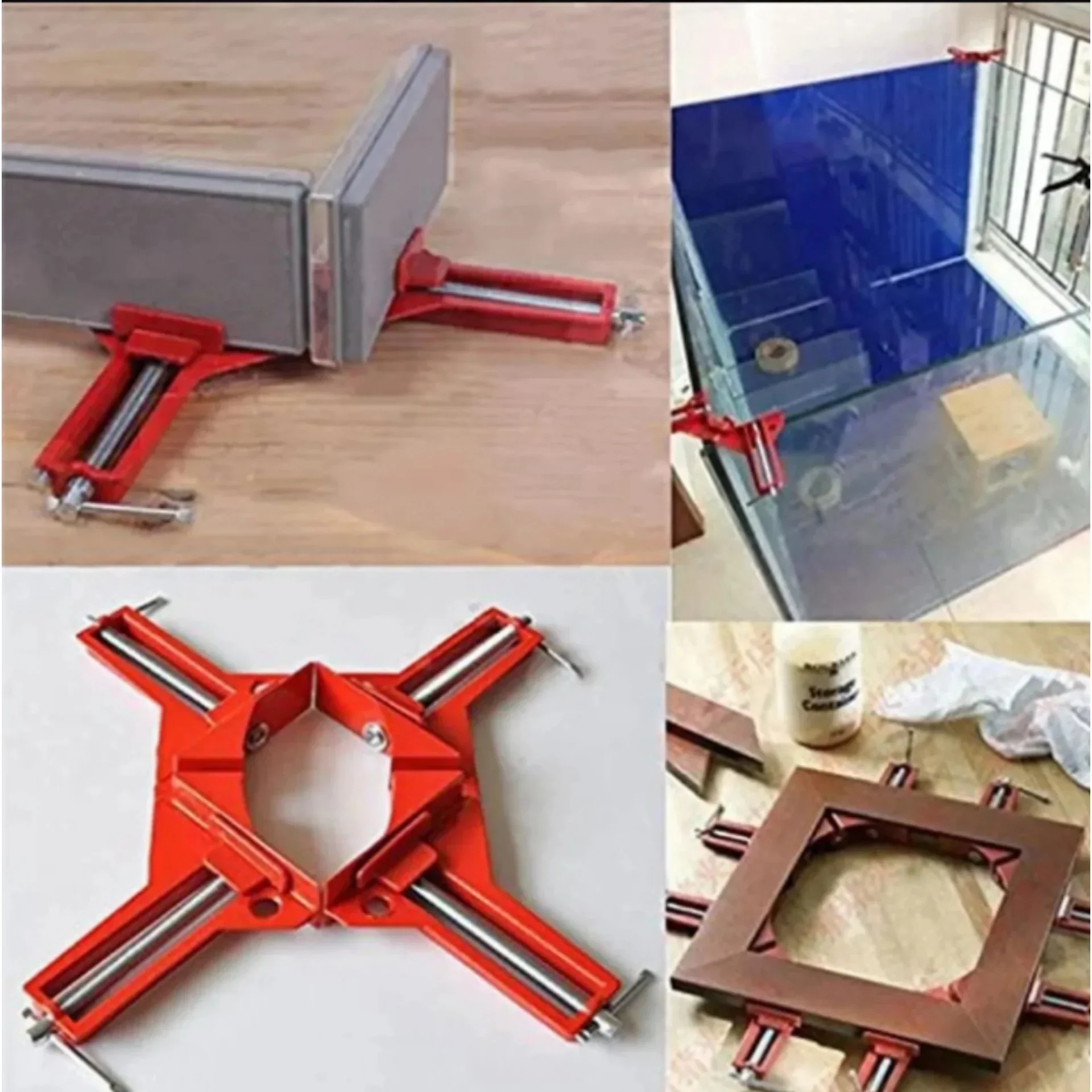 Prensa Esquinera 90° En Aluminio De 3" Pack X 4 Unidades ** 2