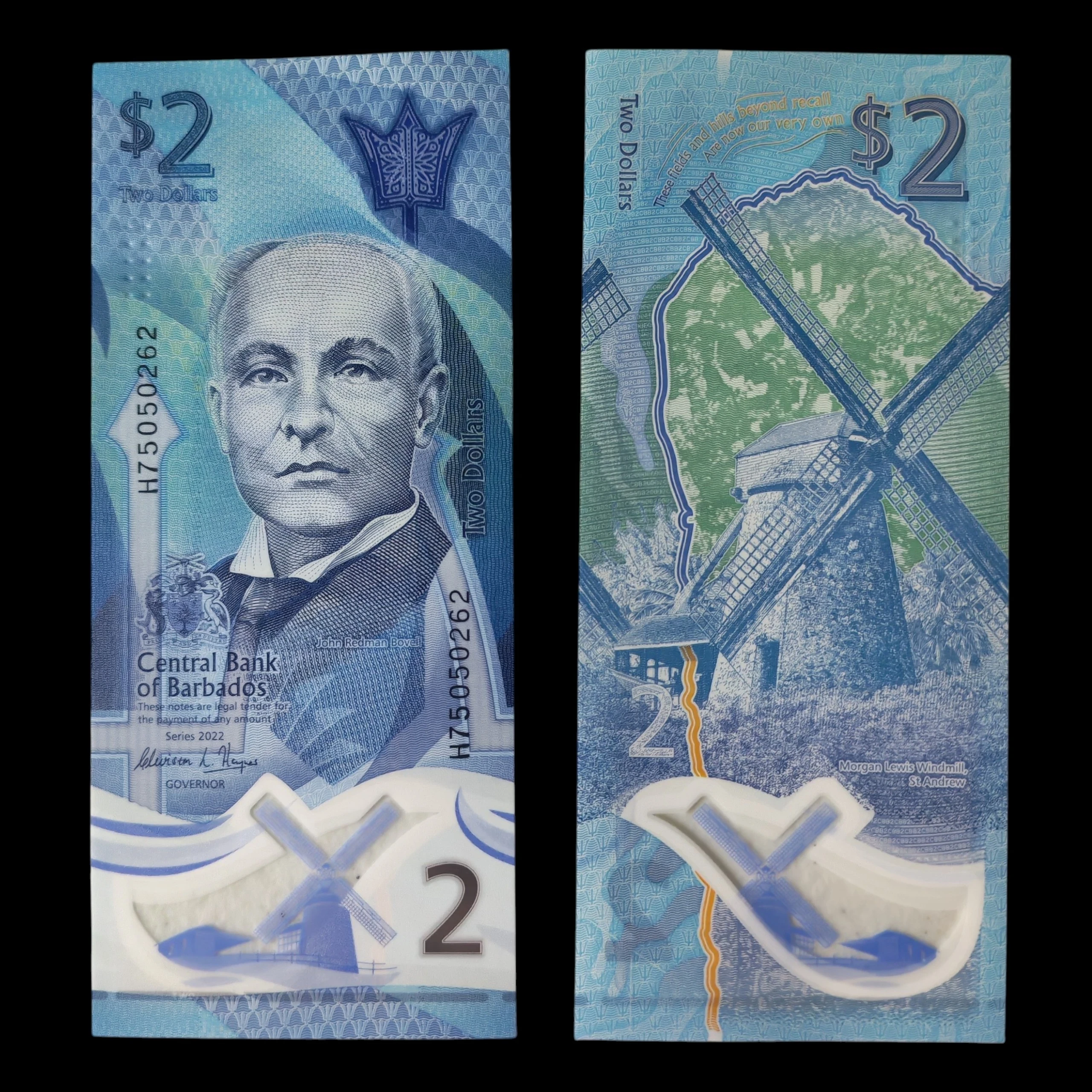 ° Barbados 2 dolares UNC 