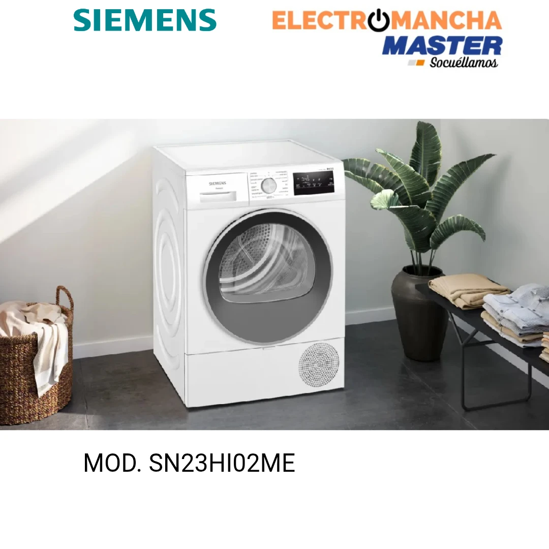 SECADORA SIEMENS IQ300 WT45HV00ES 8 KILOS BOMB DE CALOR CLASE D  4