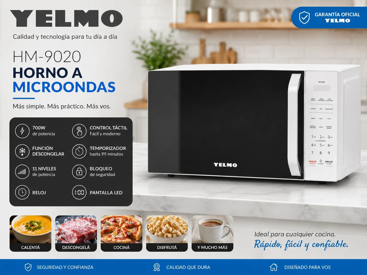 Microondas Yelmo 20LTR