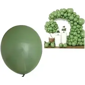 GLOBO LATEX VERDE oliva x50
