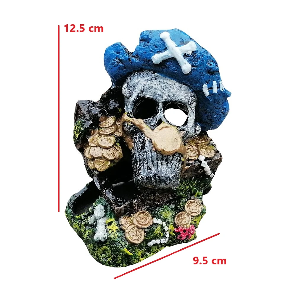 Adorno de Resina Cabeza de Pirata 9.5*12.54cm Bar-01 3