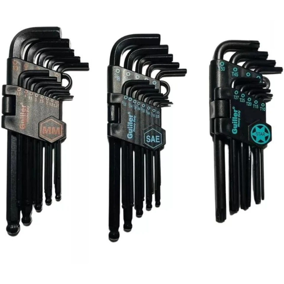 SET LLAVES ALLEN MILÍMETROS - PULGADAS - TORX
