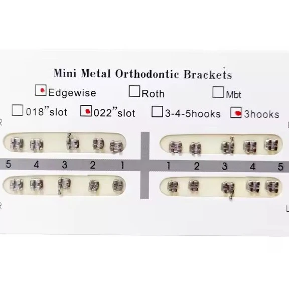 Mini Brackets cartela 20 unidades