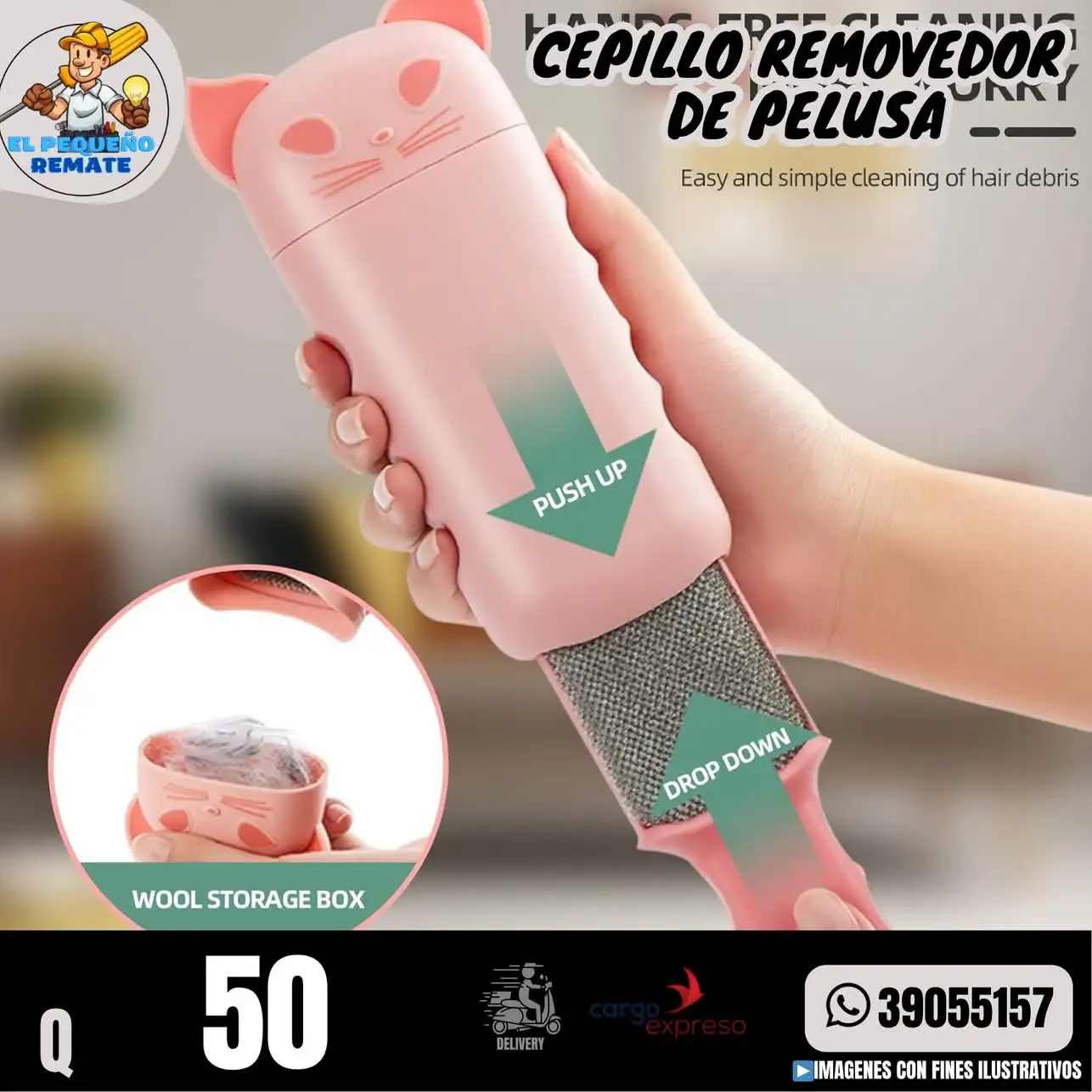 CEPILLO REMOVEDOR DE PELUSA  2