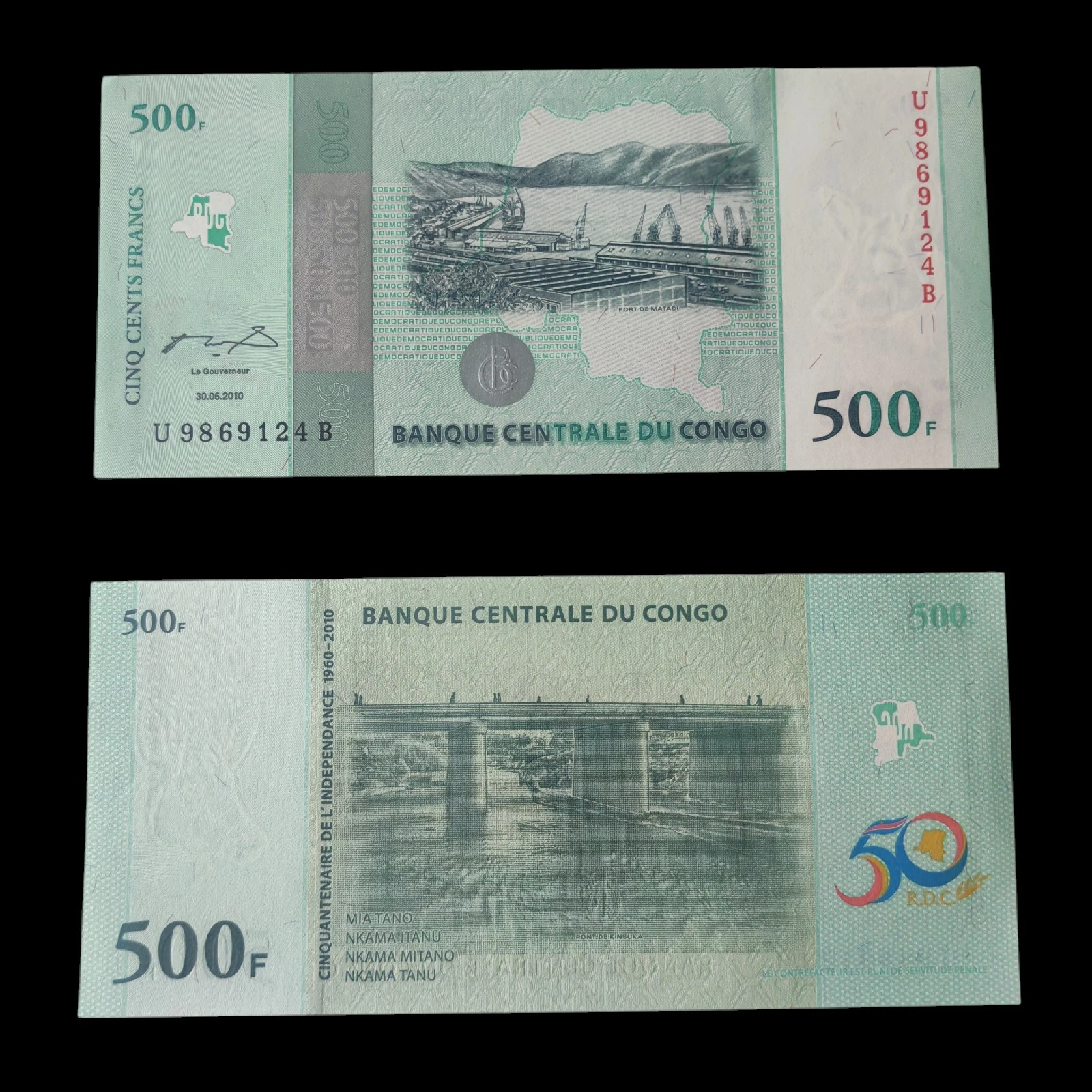 ° Congo 500 Francos UNC