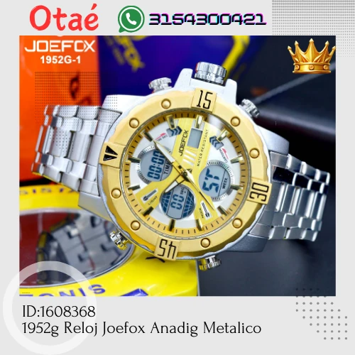 1952g Reloj Joefox Anadig Metalico 3