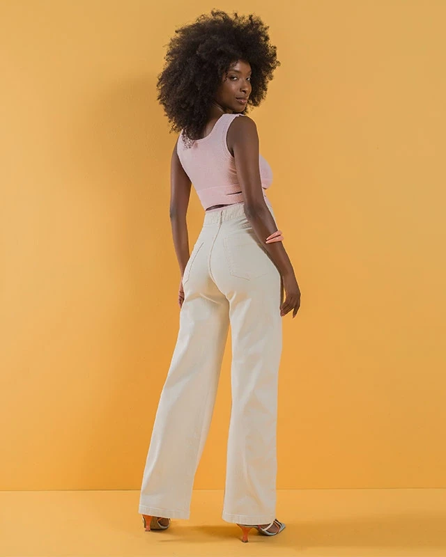 Calça Fem Wide Leg 6