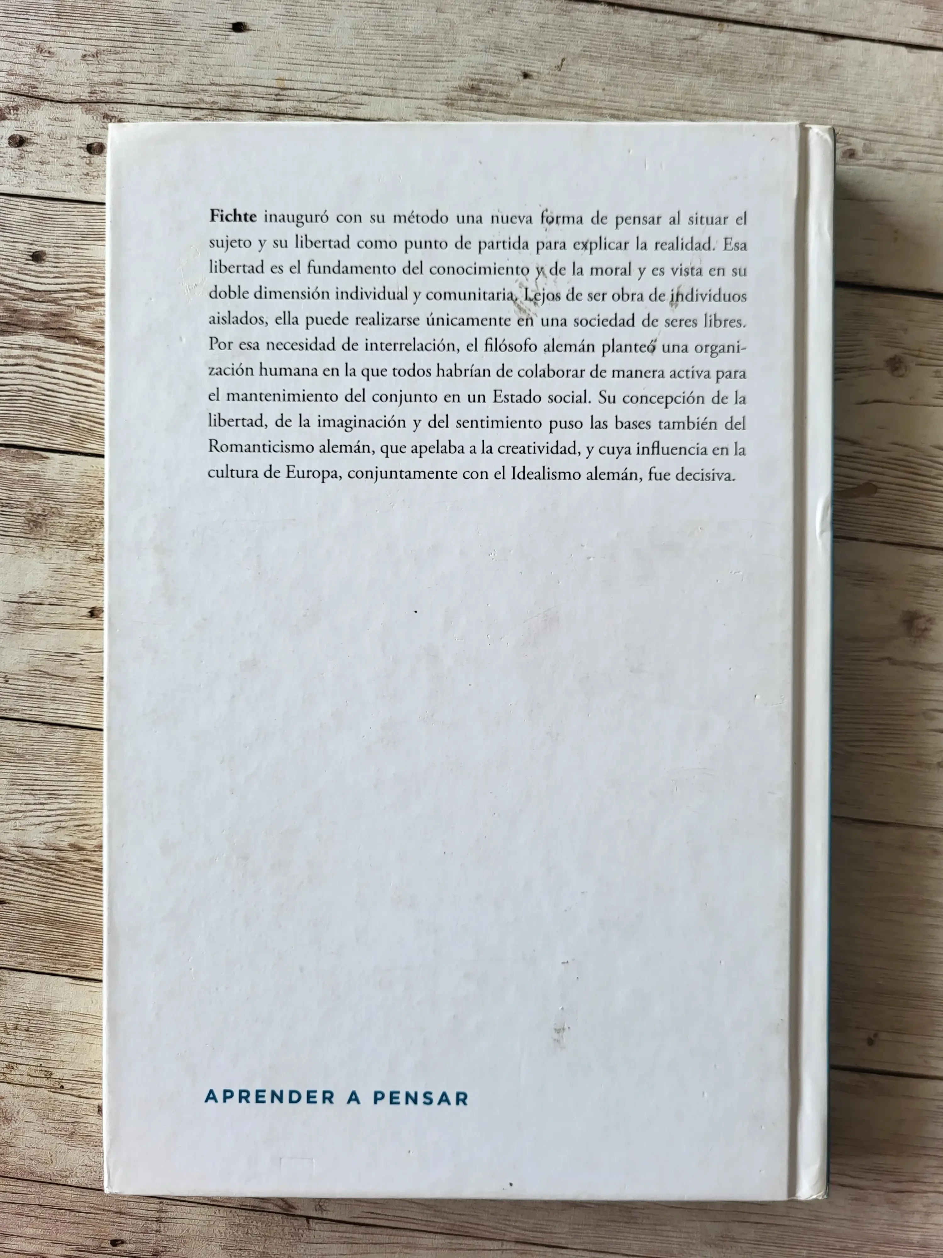 La libertad es el fundamento del conocimiento y de la moral / Fichte / Filosofia 2