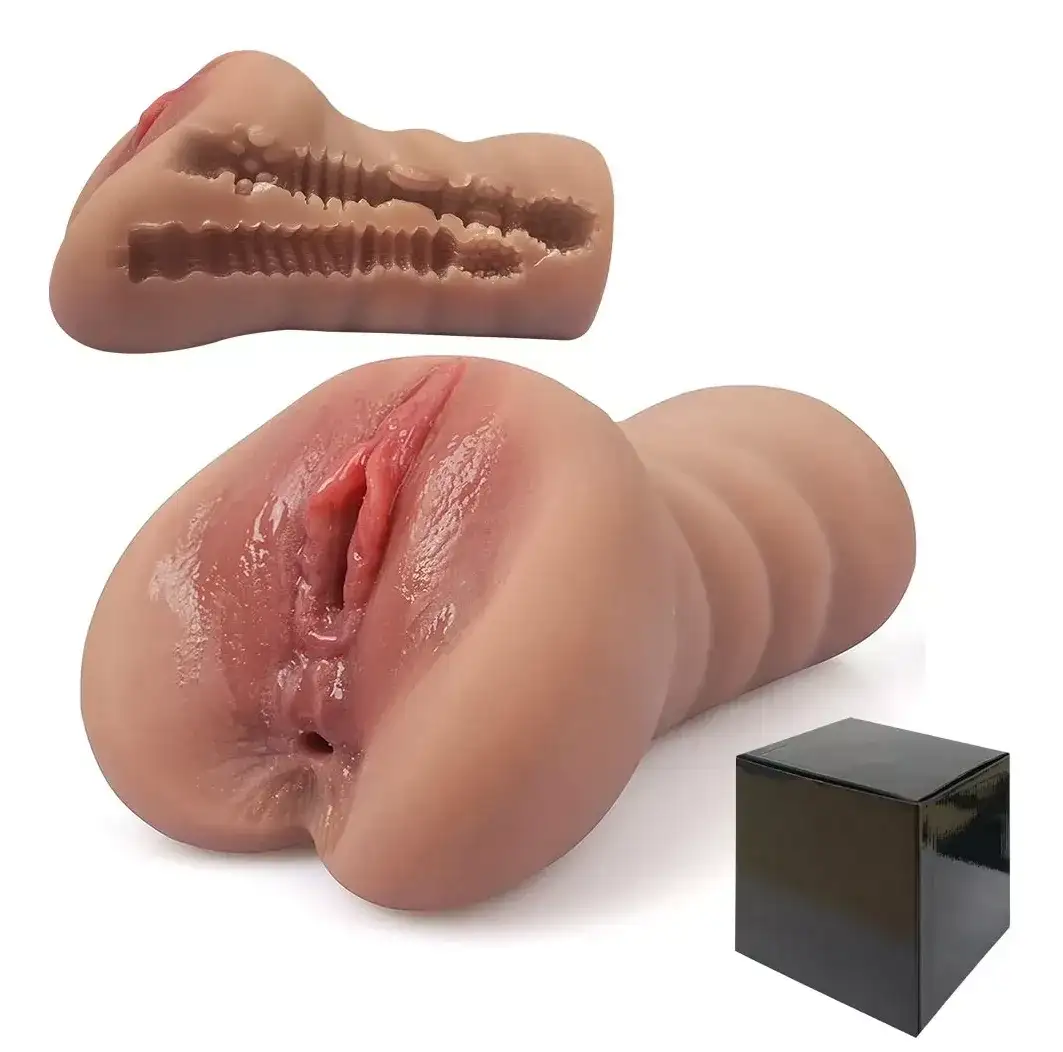Masturbador Masculino Silicona Realista Piel Vagina Y Anal