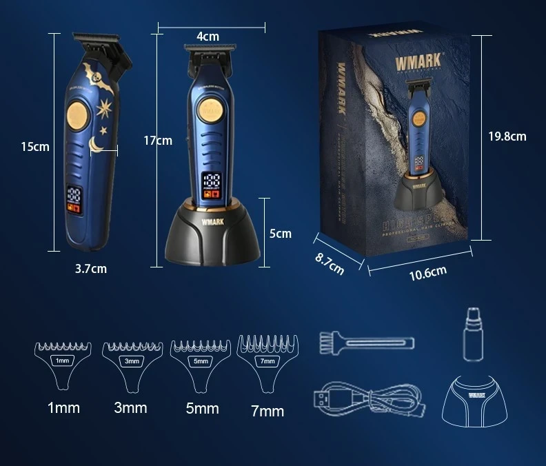 Trimmer de Pelo Inalámbrica 8000 Rpm Wmark  4