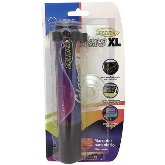 marcador negro xl para vidrio azor