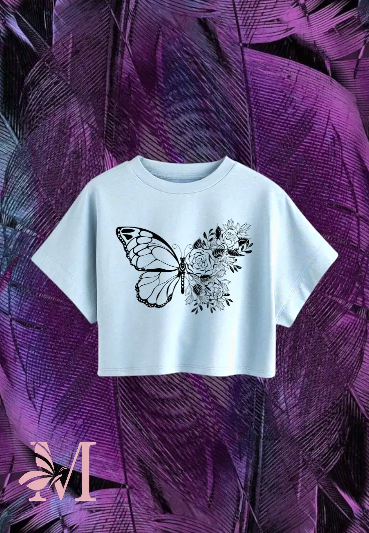 Crop Top Mariposa Floral
