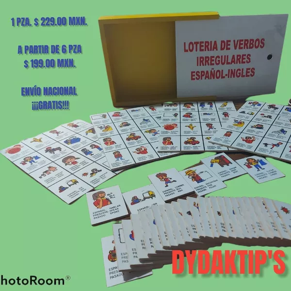 LOTERÍA VERBOS IRREGULARES
