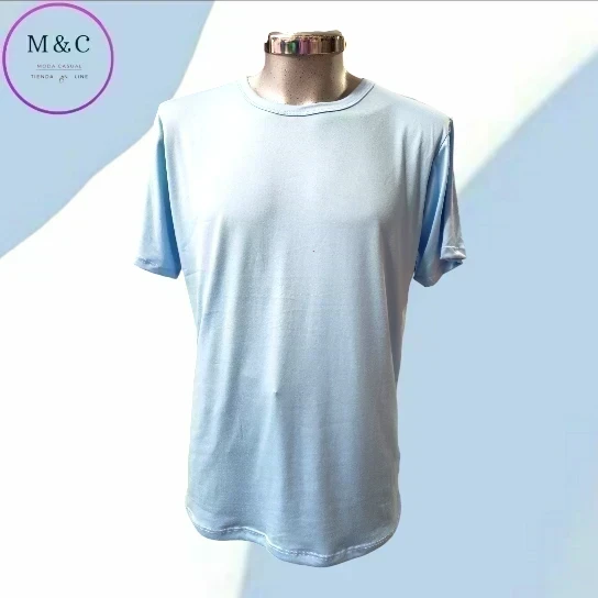 Playera lisa G colores manga corta  7