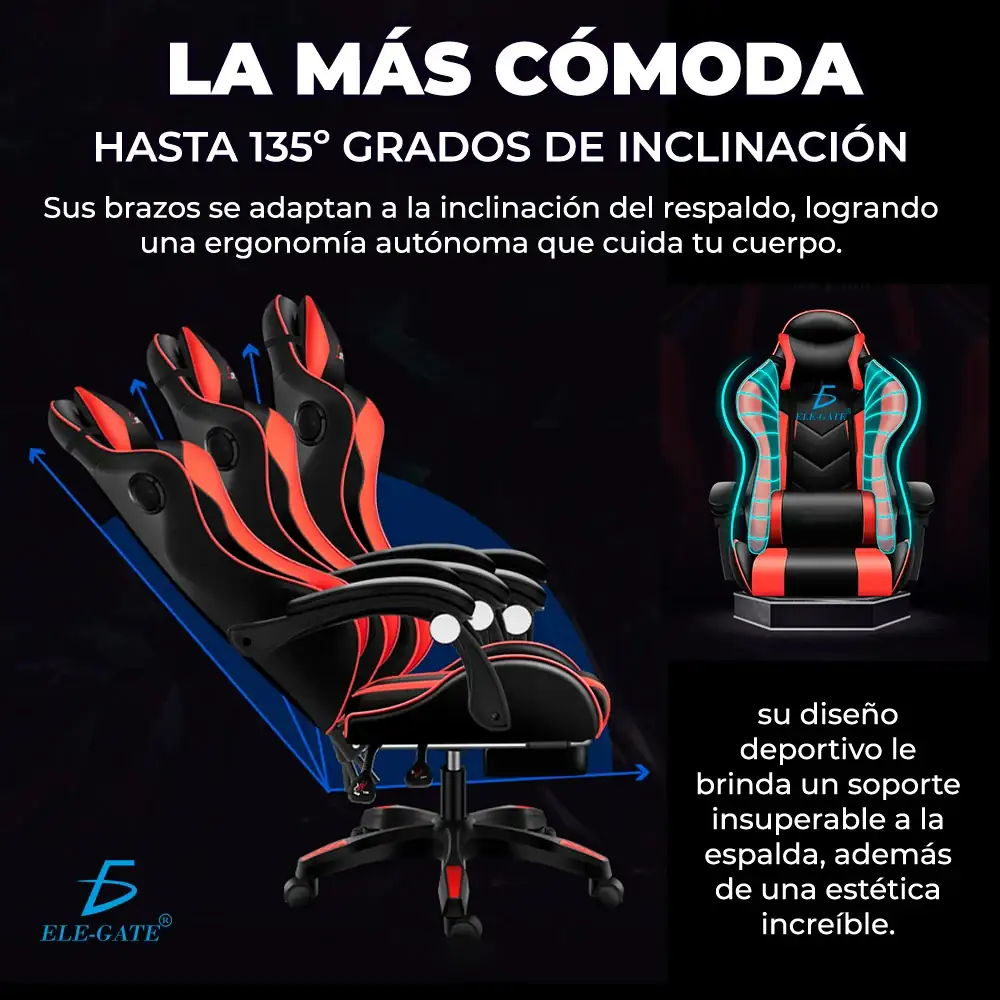 Silla Gamer Gaming Diseñó Racing  3