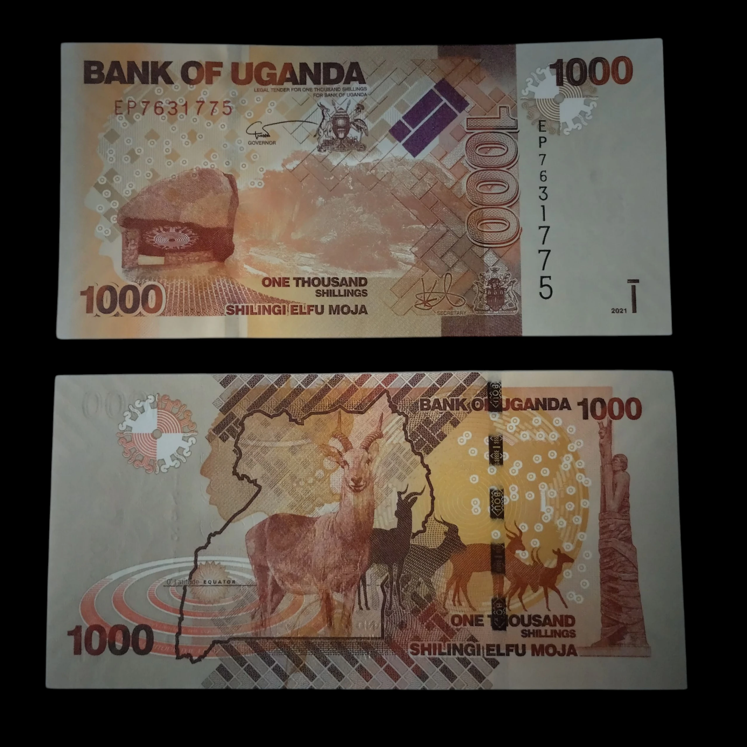 • Uganda 1000 Chelines UNC