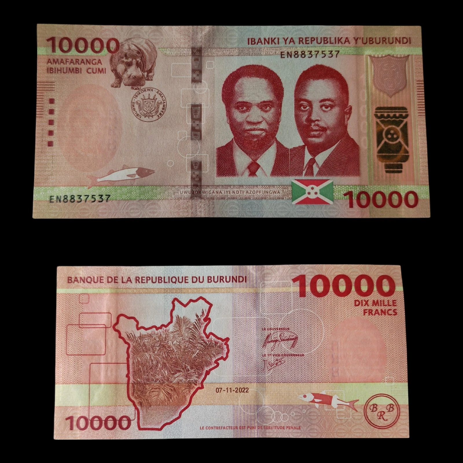 ° Burundi 10000 Francos UNC