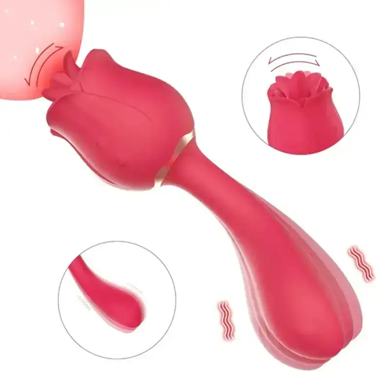 Vibrador con estimulador de clitoris 