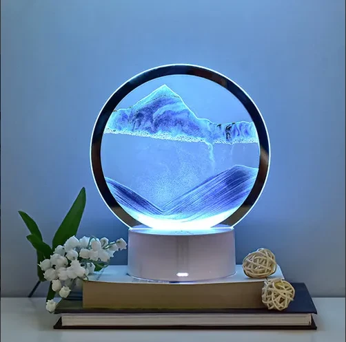 Reloj De arena En movimiento en 3D