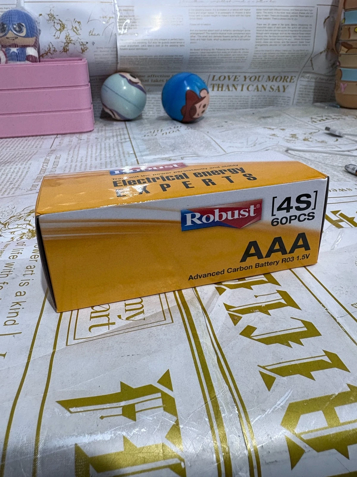 CAJA DE 15 PAQUETES DE 4 PILAS AAA (60 en total) 3